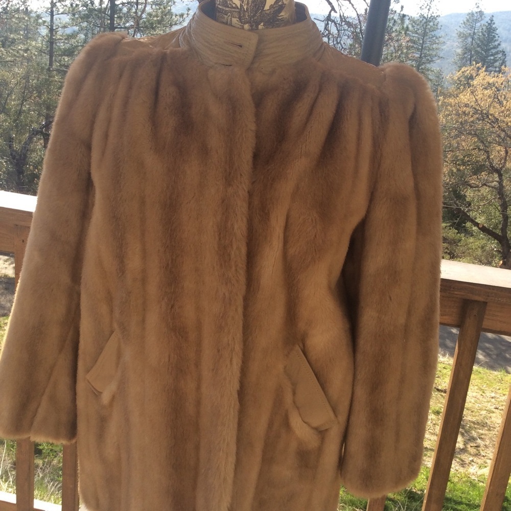 VINTAGE 1960-70 LILLI ANN FAUX Fur Autumn Haze M